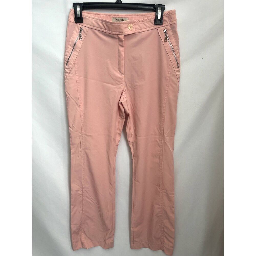 Nunetine Pastel Pink Active Pants Straight Leg High Waist Size 27 Hiking Barbie